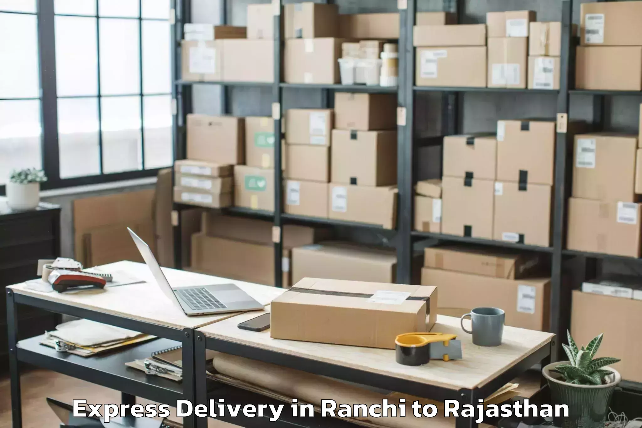 Professional Ranchi to Sadri Express Delivery